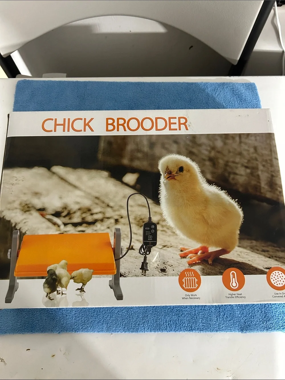 Chick Brooder Heat Pad for Birds - Orange